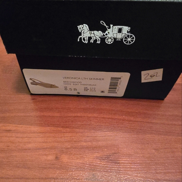 Coach "Veronica Skimmer" Flats with Box. Size 8.5. Floor Sample - Picture 3 of 7